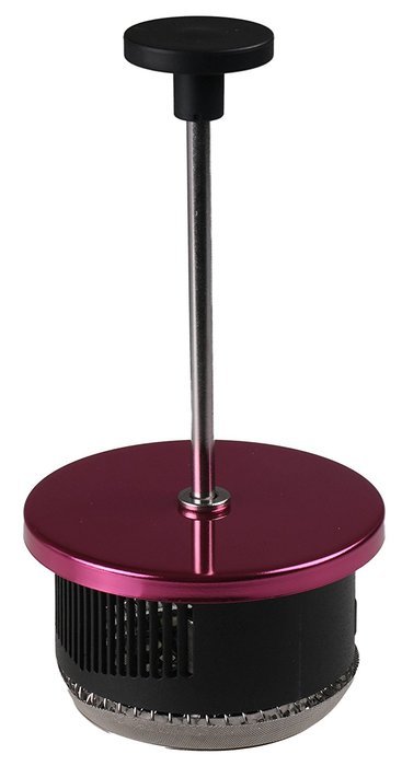 Gourmet Single Serve Raspberry Colored French Press Coffee Brewer N6
