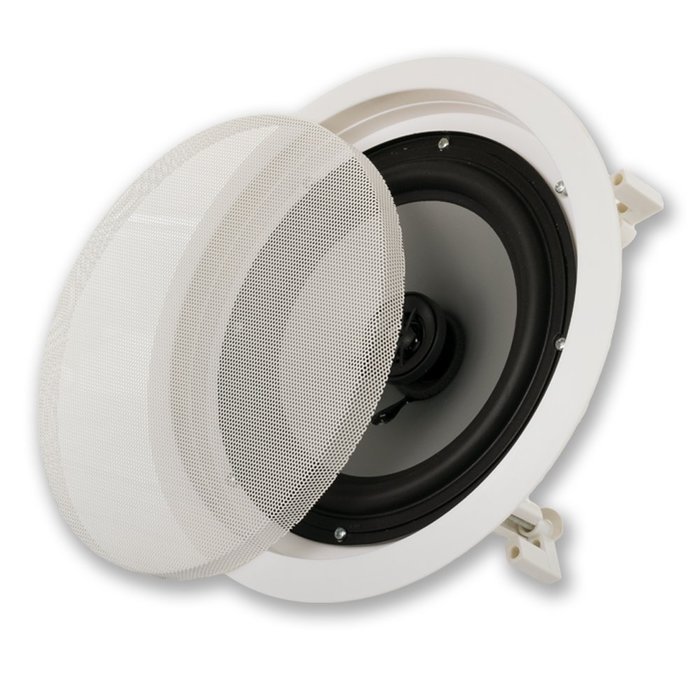 Acoustic Audio CS-ic82 8-Inch Round 2 Way Speaker (White)