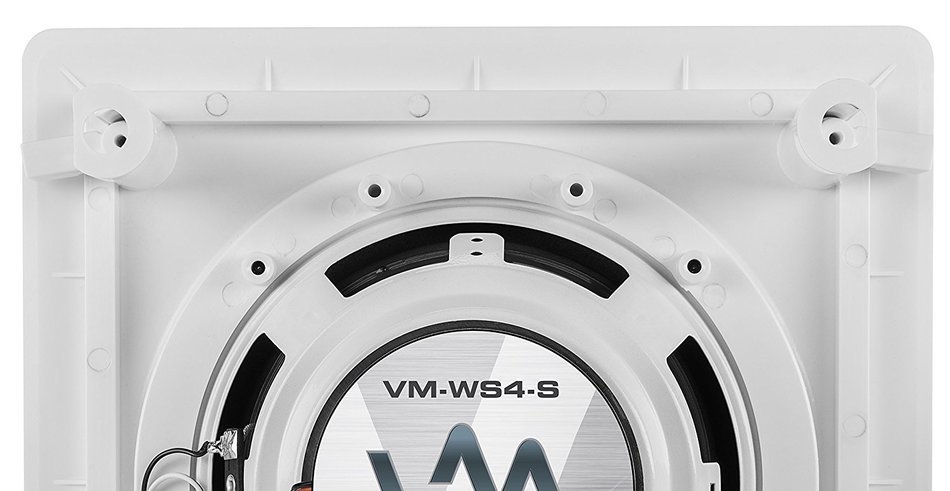 VM Audio Shaker 4-Inch 100W 2 Way In-Wall Surround Sound Home Speaker Single N4