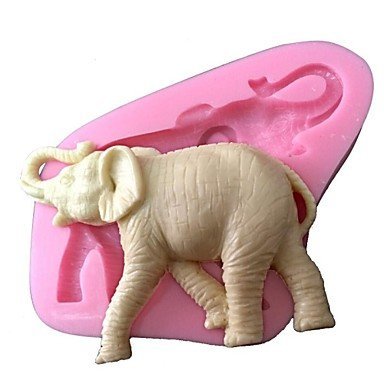 Y&XL&H 3D Animal Silicone Fondant Mold Cake Decorating Mould Silicone Elephant Mold For Cake Chocolate Sugar Saop