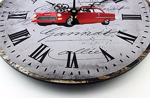 Antique wall clock absolutely silent large decorative wall clock roman numerals vintage home decor watch wal N5