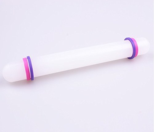 1pcs, White Non-stick Glide Fondant Rolling Pin Fondant Cake Dough Roller Decorating Cake Roller Crafts Baking... N3