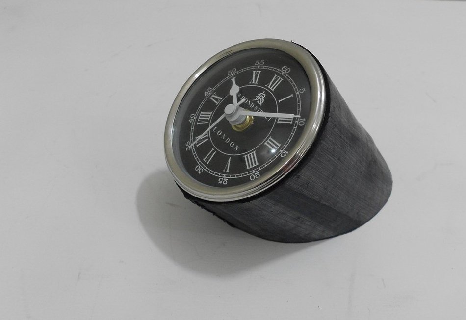 Nautical Small Table top Clock For Gift Marine Decor leather Clock