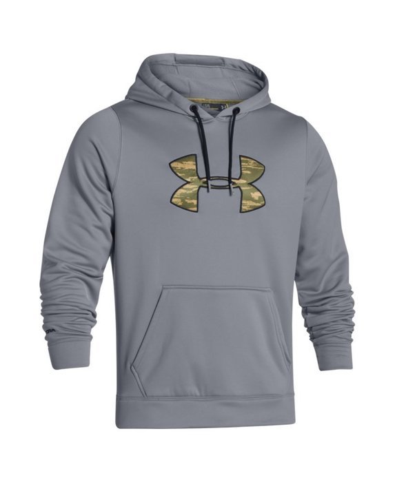 Under Armour Men's UA Storm MTN Big Logo Hoodie Small Steel N6