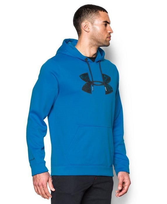 Under Armour Men's UA Storm MTN Big Logo Hoodie Small Steel N8