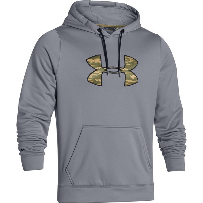Under Armour Men's UA Storm MTN Big Logo Hoodie Small Steel N11