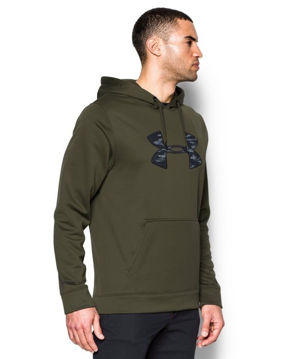 Under Armour Men's UA Storm MTN Big Logo Hoodie Small Steel N12