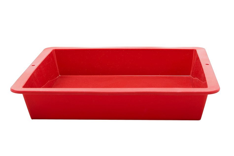 Marathon Housewares KW200013GR Premium Silicone Square Cake Pan, Green N7