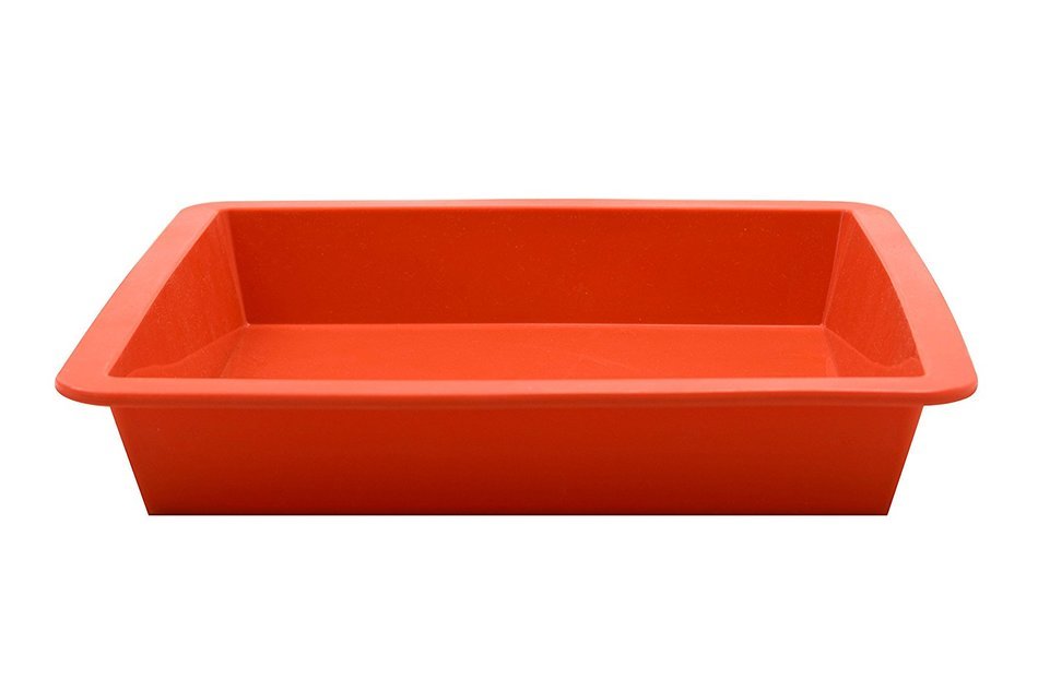 Marathon Housewares KW200013GR Premium Silicone Square Cake Pan, Green N8