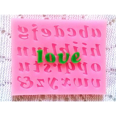 Y&XL&H Bakeware Silicone Letter Baking Molds for Fondant Candy Chocolate Cake N4