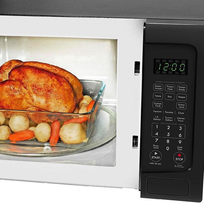 Kenmore 1.2 cu. ft. Countertop Microwave w/ EZ Clean Interior Black 72129 N9