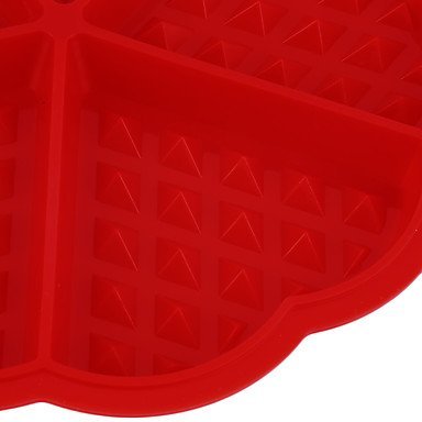 Sher 1 X Heart Shape Waffle Mold Silicone Oven Pan Baking Cookie Cake Muffin Cooking Tools Kitchen Accessories... N4