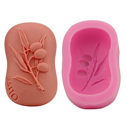 Let'S Diy Food Grade Silicone Olive Soap Mold DIY Fondant Cake Decorating Tools N2