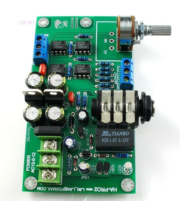 HA-PRO2 Headphone Amplifier Board Ultra-low Noise Low distortion w/ALPS 27 DIY KIT N2
