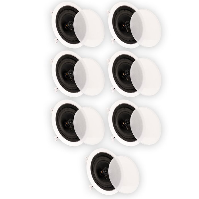 Theater Solutions CS6C In Ceiling 6.5" Speakers Surround Sound Home Theater 7 Speaker Set CS6C-7S