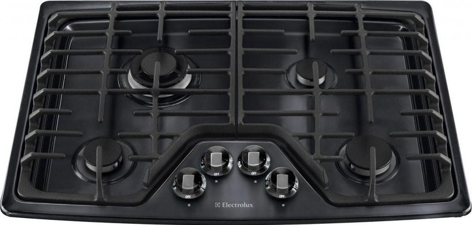 Electrolux EW30GC55PB30" Black Gas Sealed Burner Cooktop