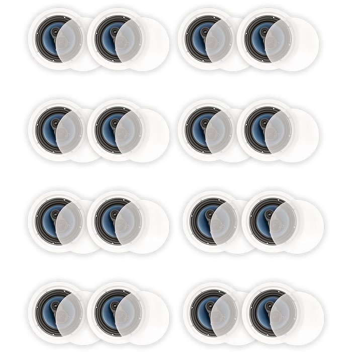 Blue Octave RC83 In Ceiling 8" Speakers 3 Way Home 6080 Watts New 8 Pair Pack RC83-8PR