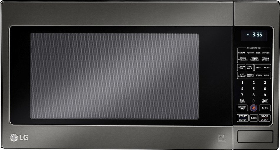 LCRT2010BD 24" 2 cu. ft. Capacity Countertop Microwave with 1200 in Black Stainless Steel N3