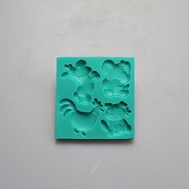 Sher Animals shape Chocolate Silicone Molds,Cake Molds,Soap Molds,Decoration Tools Bakeware N4
