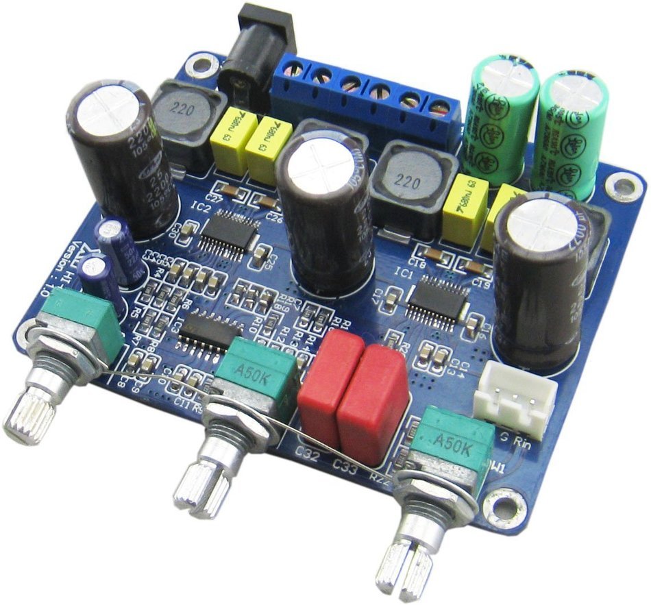 Yeeco Original TPA3123 2.1 Car Digital Amplifier Board DC 12-24V Super Bass 20Wx2 Output DIY Audio Stereo Computer... N5