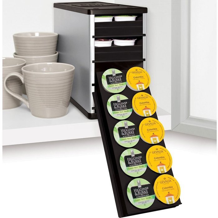YouCopia CoffeeStack 40 Keurig K-Cup Cabinet Organizer, Silver N2