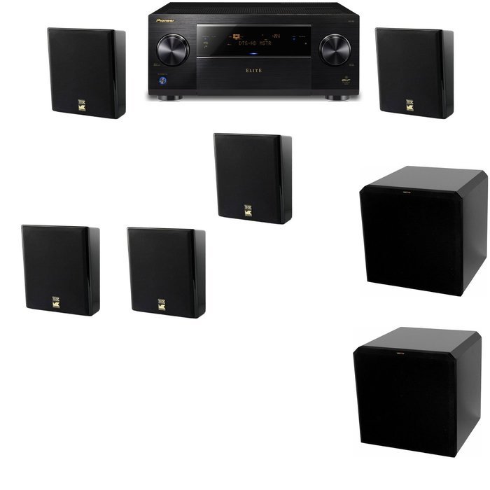 M&K Sound MP150II Wall Mounted Loudspeaker 5.2 HRS12 Pioneer Elite SC-89