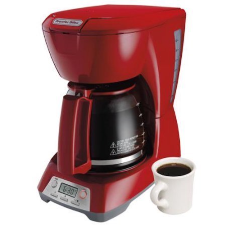 Programmable Red 12-Cup Coffeemaker N4