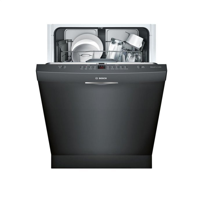 Bosch 300 Series SHS63VL6UC 24" Fully Integrated Scoop Handle Dishwasher in Black