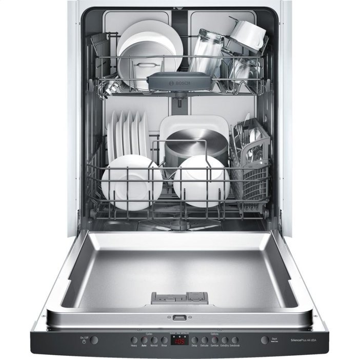 Bosch 300 Series SHS63VL6UC 24" Fully Integrated Scoop Handle Dishwasher in Black N2