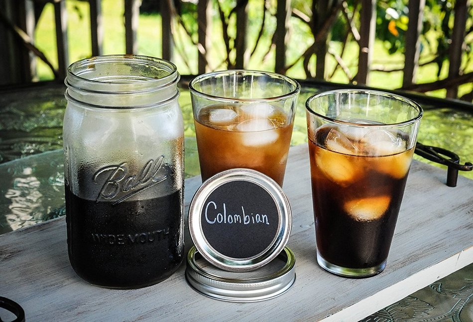 Cold Brew Coffee Maker by The Cold Brew Company for Iced Coffee and Tea&ndash; Stainless Steel Filter &ndash; Wide Mouth Mason... N8
