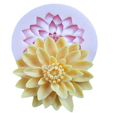 Sher One Hole Deep Flower Silicone Mold Fondant Molds Sugar Craft Tools Resin flowers Mould For Cakes N2