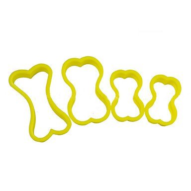 Sher 5Pcs Dog Bone Cookie Cutters Plastic Biscuit Cutters Dessert Cupcake DIY Decorating Plastic Cutter N3