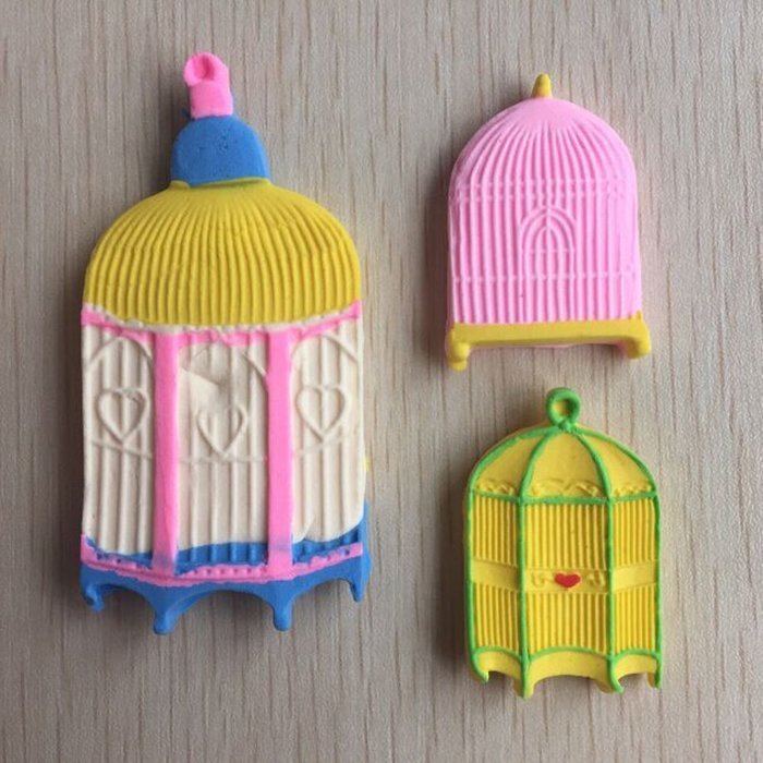 HORIEN Birdcage Design 3D Silicone Fondant Cake Mold N3