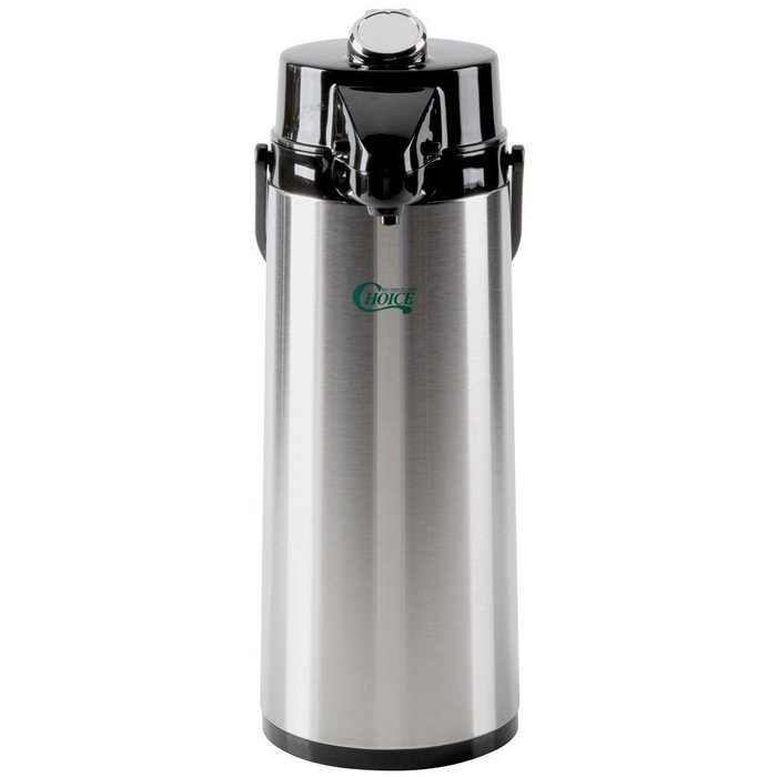 Winco Glass Lined Airpot, 2.5-Liter, Lever Top