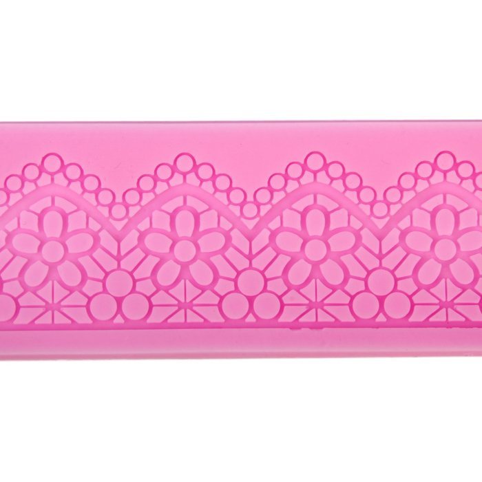 Fondant Cake Lace Sugar Craft Mat Cake Texture Decorate Molds Pink N2