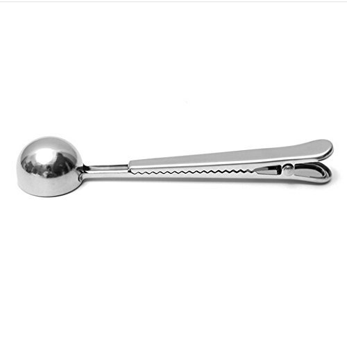 Eve Split 3pcs Multifunction Premium Stainless Steel Coffee Scoop and Tea Scoop with Integrated Bag Clip spoon N7