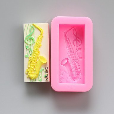 Sher Sax Chocolate Silicone Molds,Cake Molds,Soap Molds,Decoration Tools Bakeware