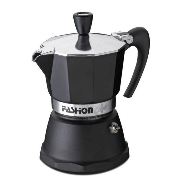 GAT Fashion 1 Cup Aluminium Stove Top Italian Espresso Coffee Maker Pot in Black N2