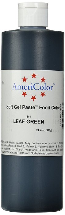 Americolor Soft Gel Paste Food Color, 13.5-Ounce, Leaf Green