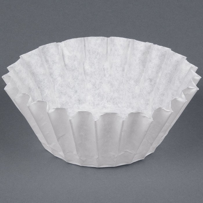 Bunn 20122.0000 9 3/4" x 4 1/4" 12 Cup Narrow Fast Flow Decanter Style Coffee Filter - 1000/Case N2