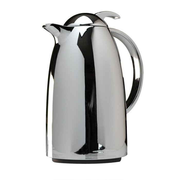Primula 34-Ounce Thermal Carafe with Glass Lining, Chrome Finish N2