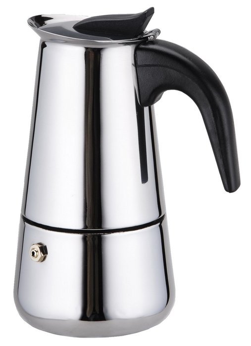 Wee's Beyond 7522-09 Brew-Fresh Espresso Maker, 9 Cup, Stainless Steel N3