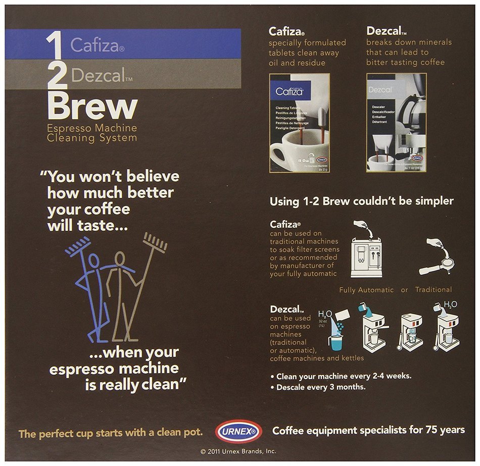 Urnex 1-2 Brew Home Espresso Machine Cleaning System N4
