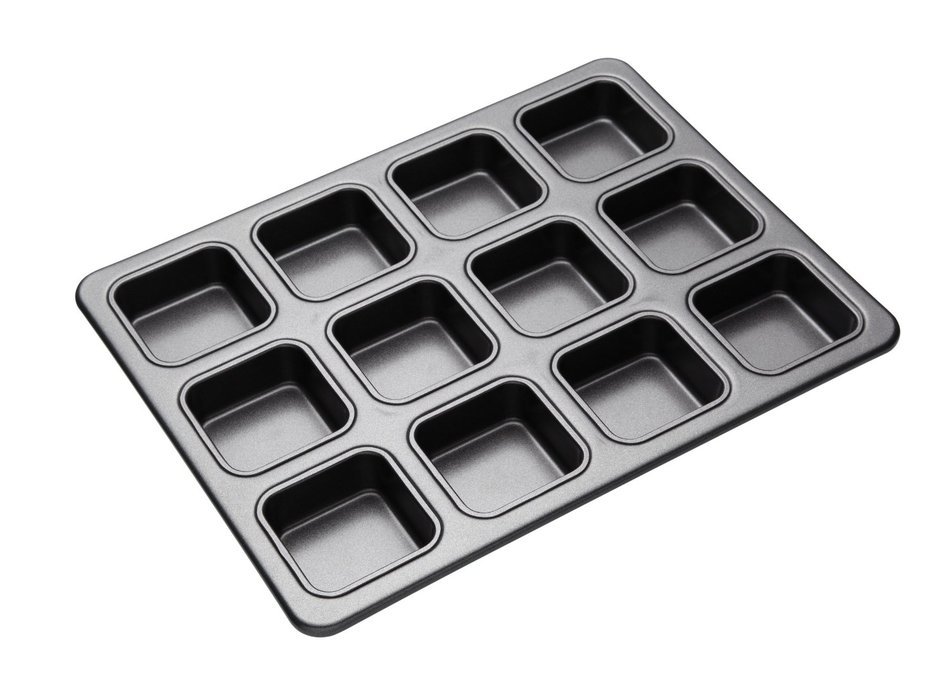 Master Class Square Pan, Non-Stick 12 Hole / 34cm x 26cm N2