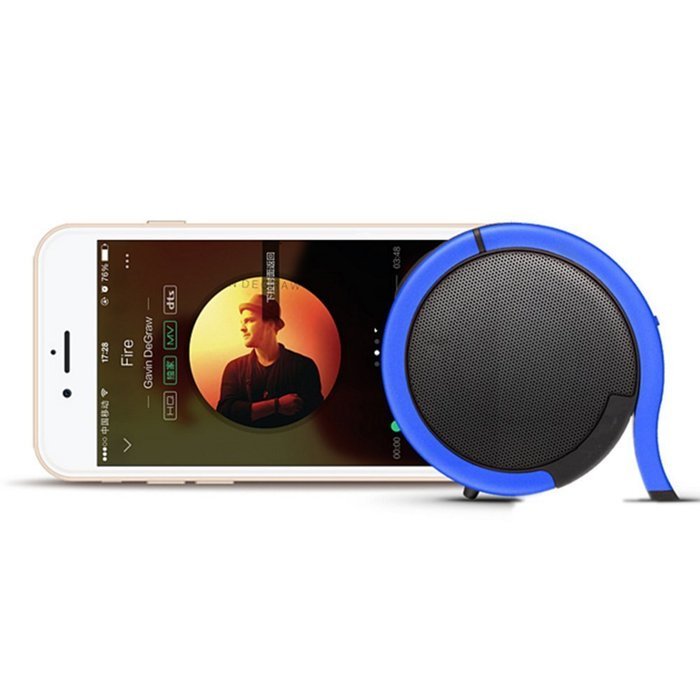 Aamina Q1 Wireless Bluetooth Speaker Subwoofers Of Outdoor (Blue) N3