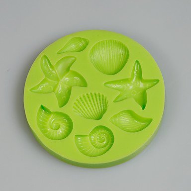 DENISECCA Sea Shells Summer Beach CupCake Decoration Silicone Fondant Mold Sugarcraft Tools Polymer Clay Chocolate...