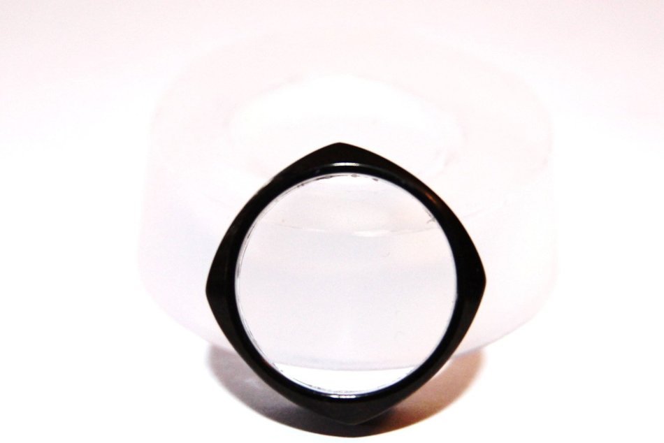 1 (one) Clear-silicone Square Ring mold 8mm Height. Sizes 6,7,8,9,10,11,12 for your choice.(1-38) N5