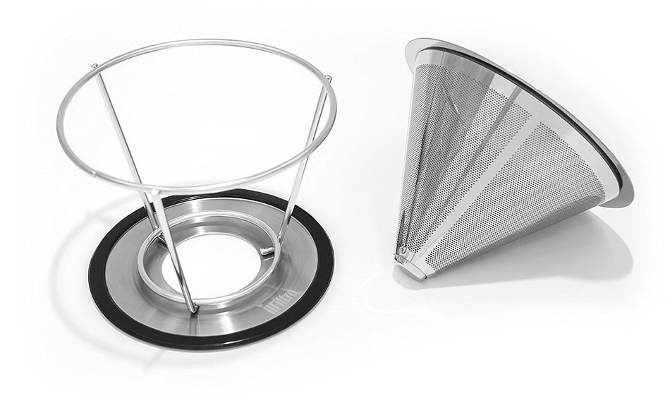 ilFiltro Stainless Steel Pour Over Coffee Dripper - Premium Permanent Reusable Paperless and Washable Stainless... N4