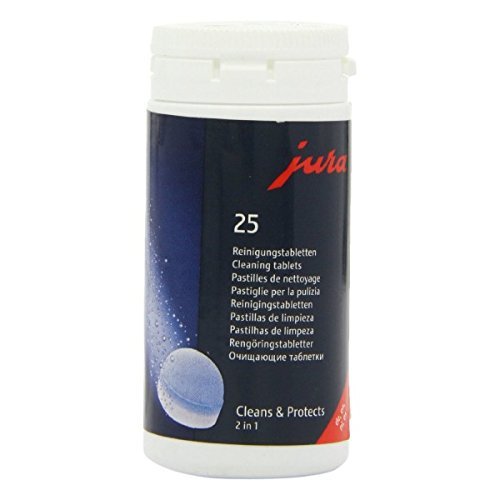 Jura 2-Phase Cleaning Tablets for Fully Automatic Coffee Machines, 25 Count N3