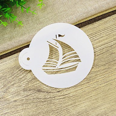Sher Sailor's Delight Cookie Stencil Set,Plastic Cake Stencil Tool Kit,Cake Decorating Tools,Decor Stencil N4